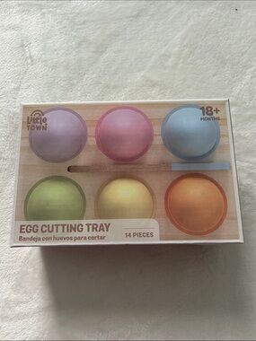 Egg Cutting Tray Toy Set - Pastel Rainbow